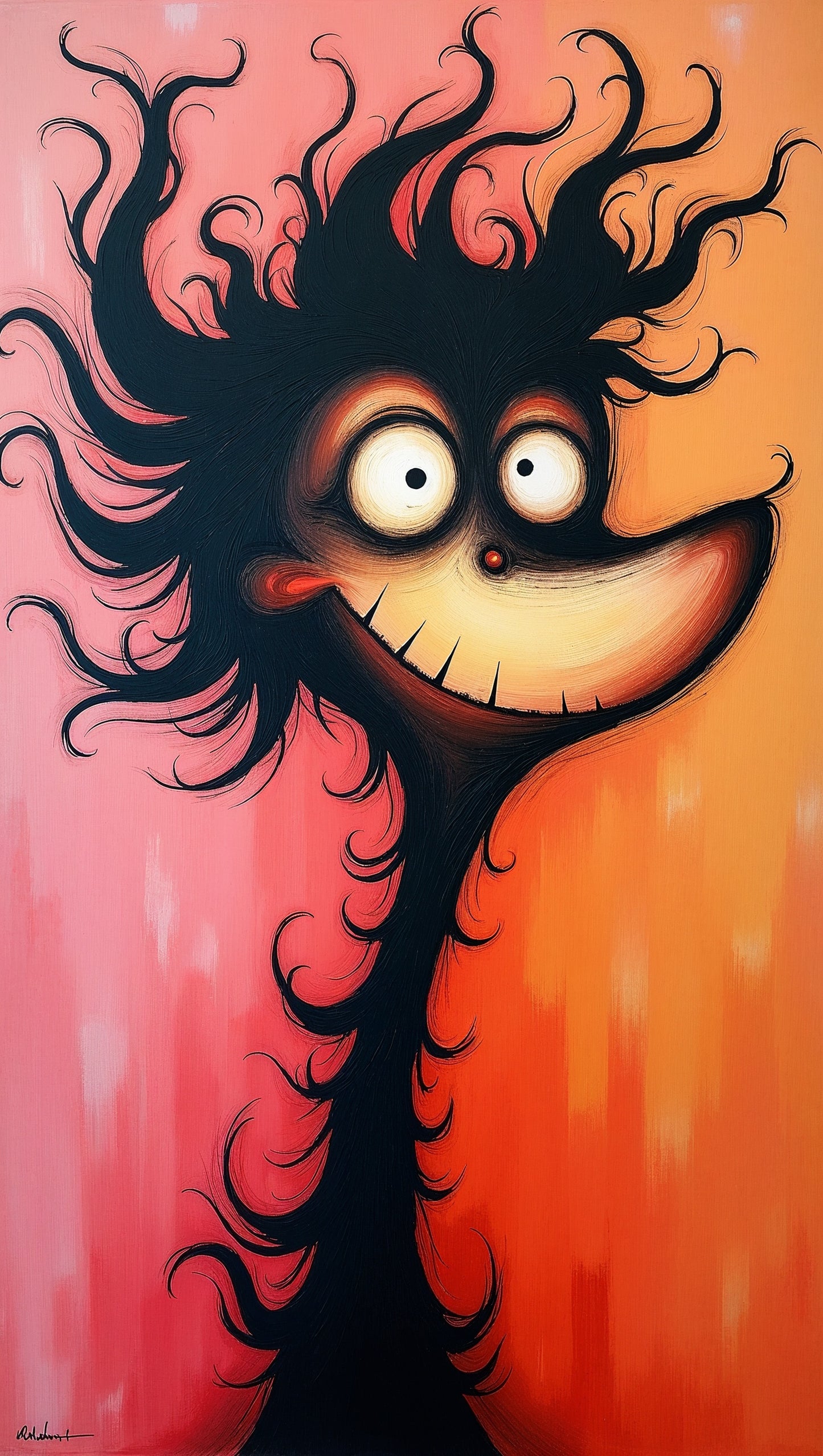 Créature Excentrique au Sourire Radieux | Jean-Pierre Prieur - Mystique Art