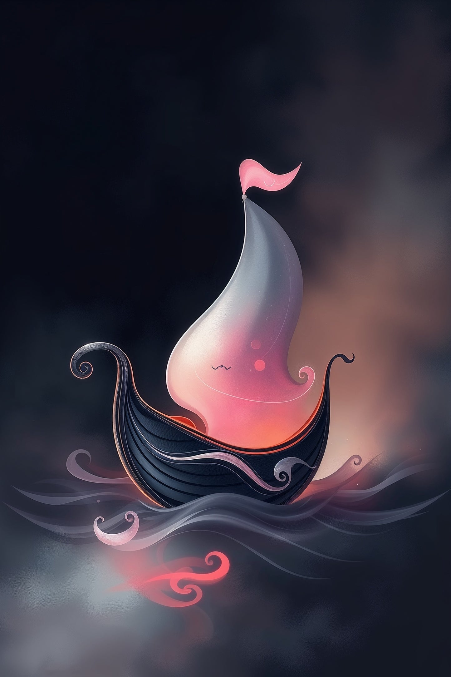 Velero caprichoso en colores suaves | Jean-Pierre Prior