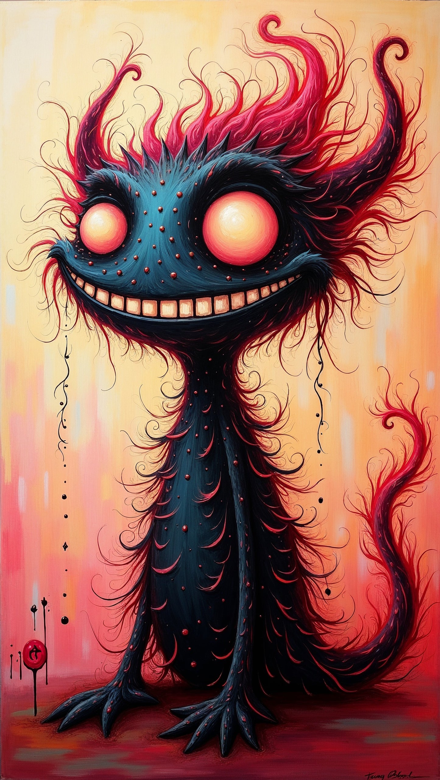 Créature Fantastique aux Grands Yeux Lumineux | Jean-Pierre Prieur