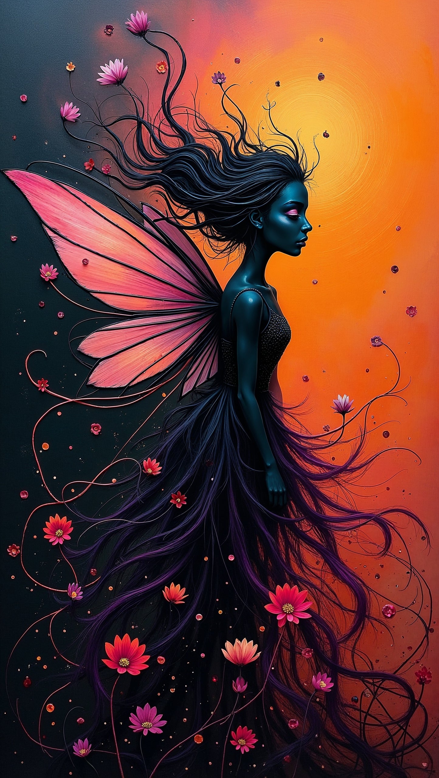 Hada solar y mística: ilustración de Jean-Pierre Prieur