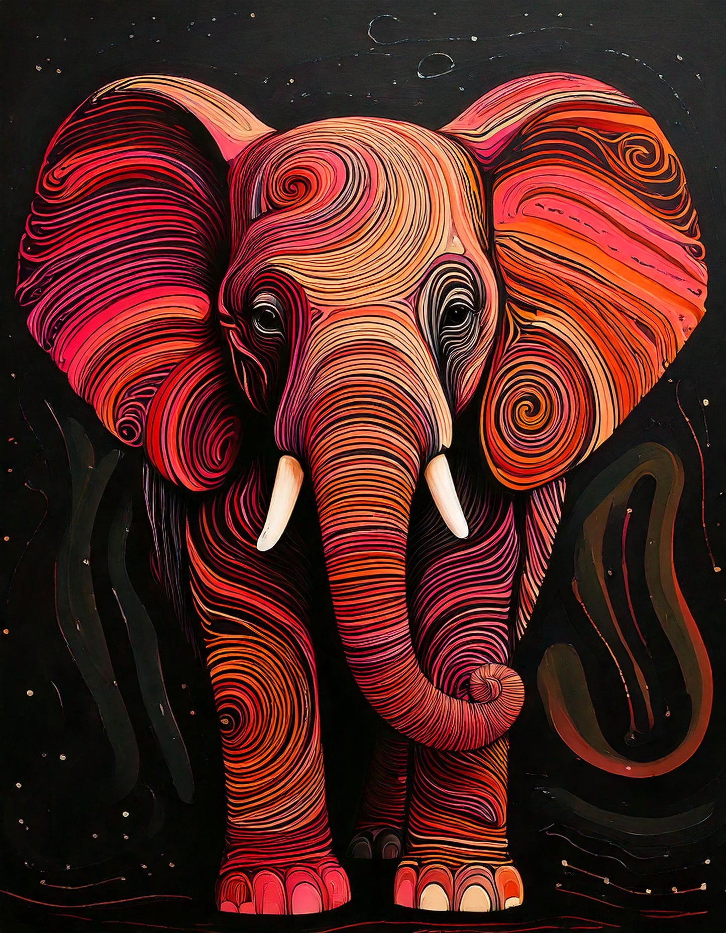 Éléphant Rêveur des Nuits Enchantées