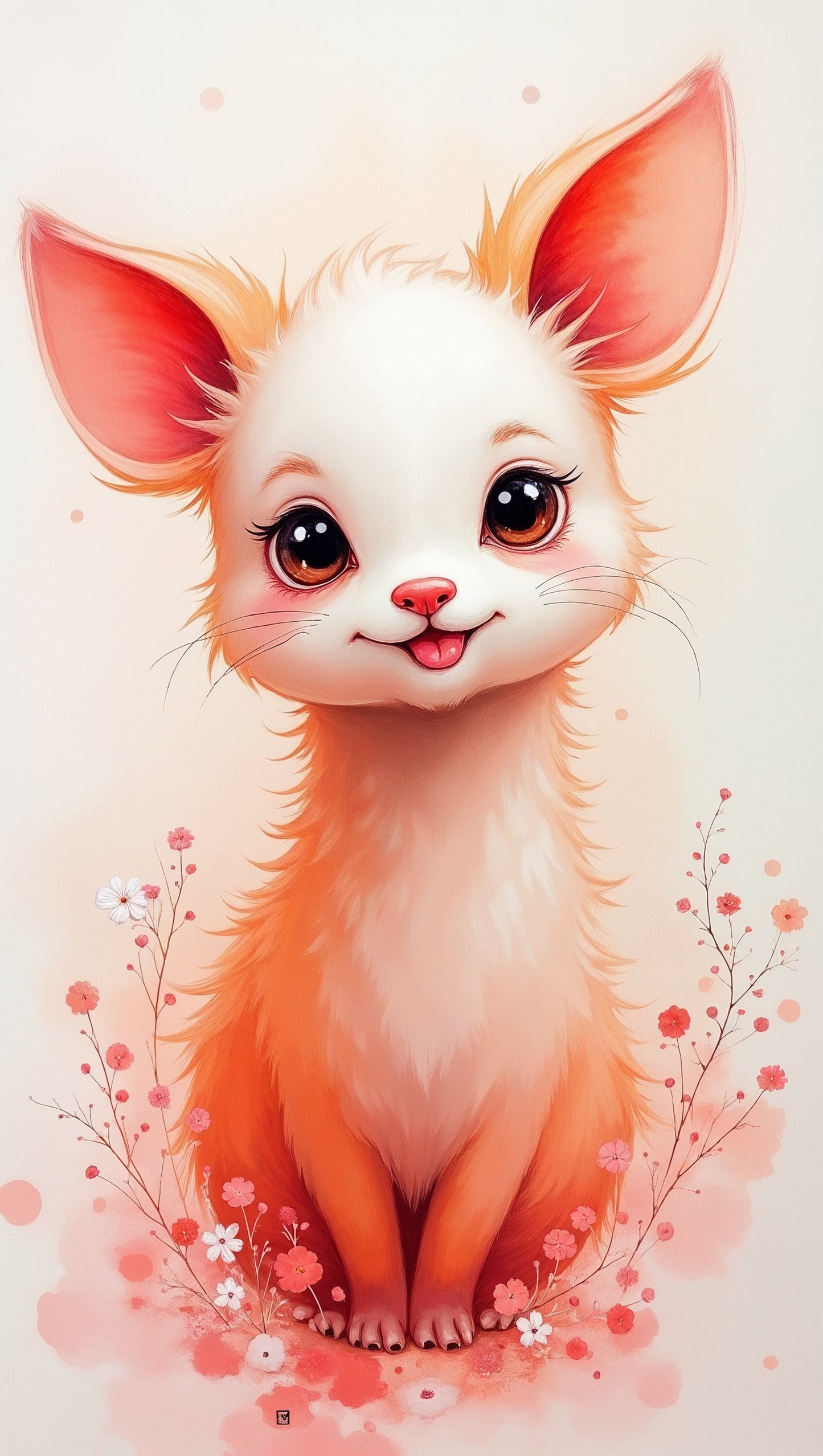 Joie Florale et Douceur Enchantée | Pixie Illustration Digitale