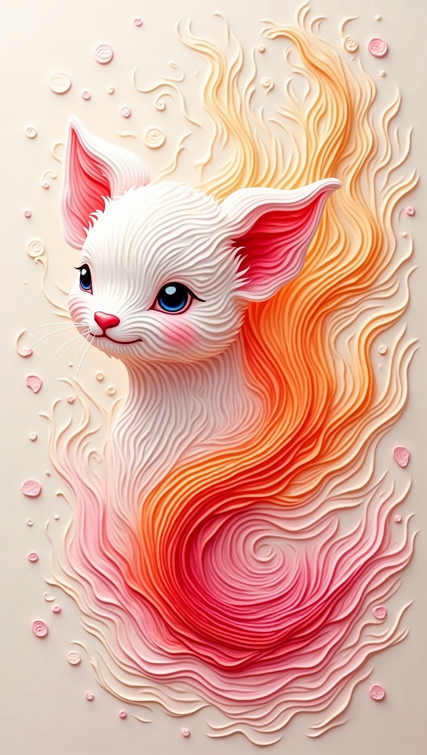 Ondes Mystiques Texturer et Colorée | Pixie Illustration Digitale