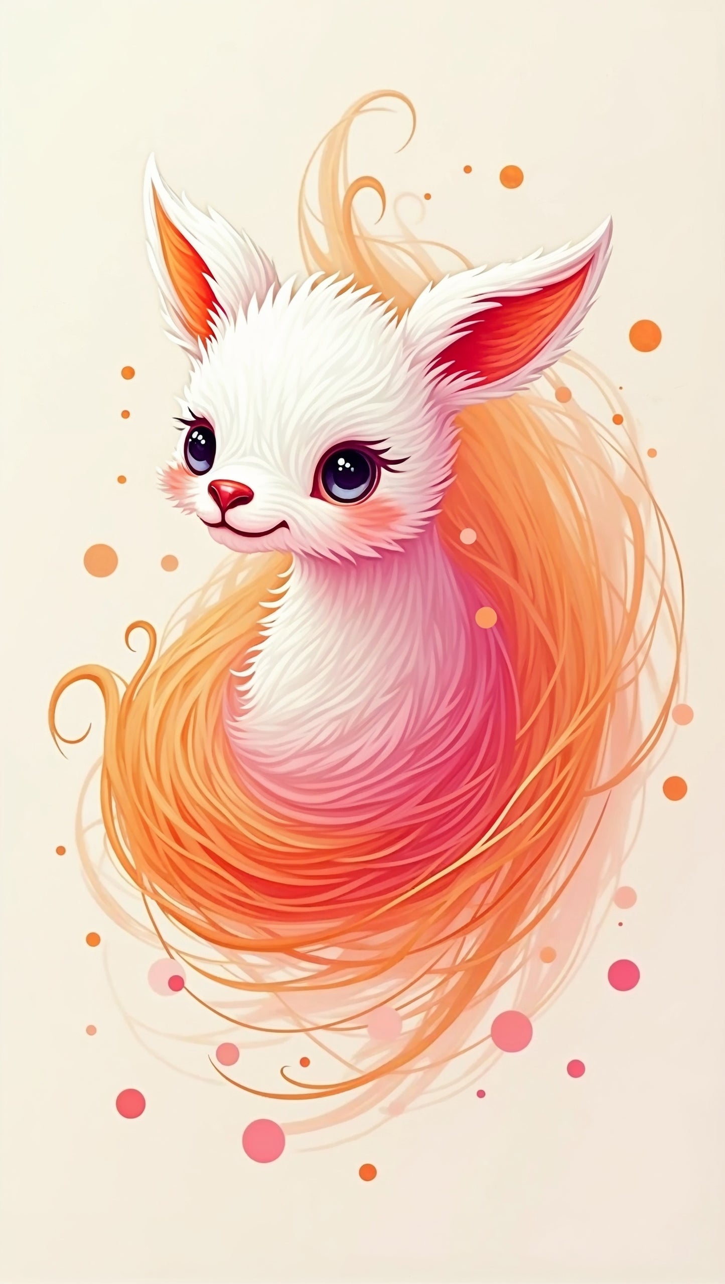 Entre Chat Enchantée et Créature Mystique | Pixie Illustration Digitale