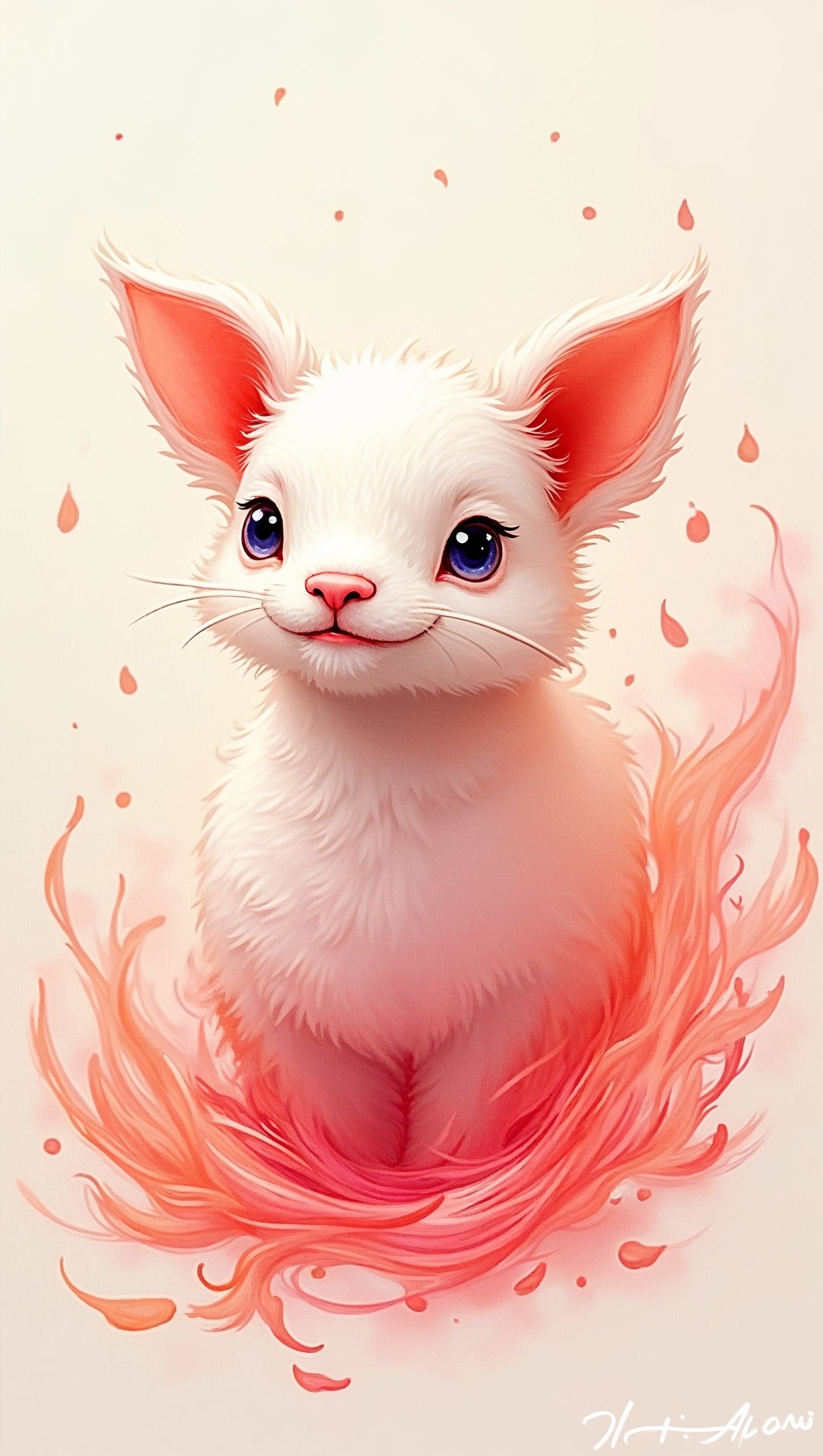 Lueur Douce et Esprit Enchanté | Pixie Illustration Digitale