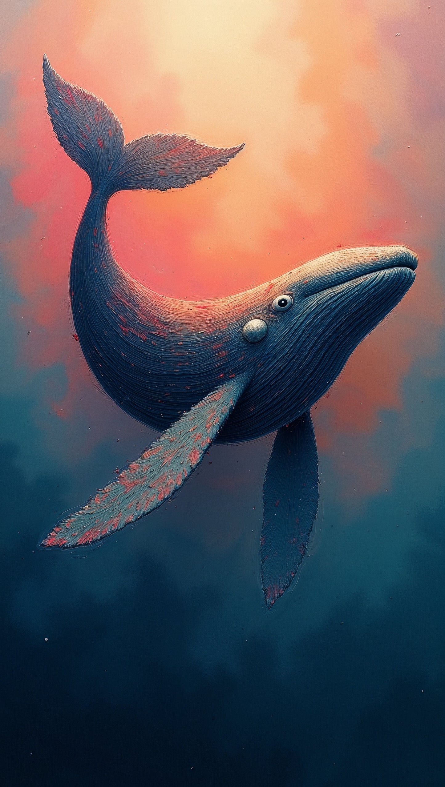 Baleine Lumineuse en Profondeur : illustration