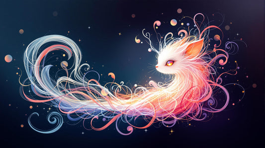 Créature Mystique en Peinture Féérique et Colorée