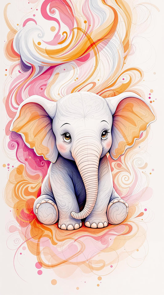 Ilustración: Radiación de un elefante luminoso