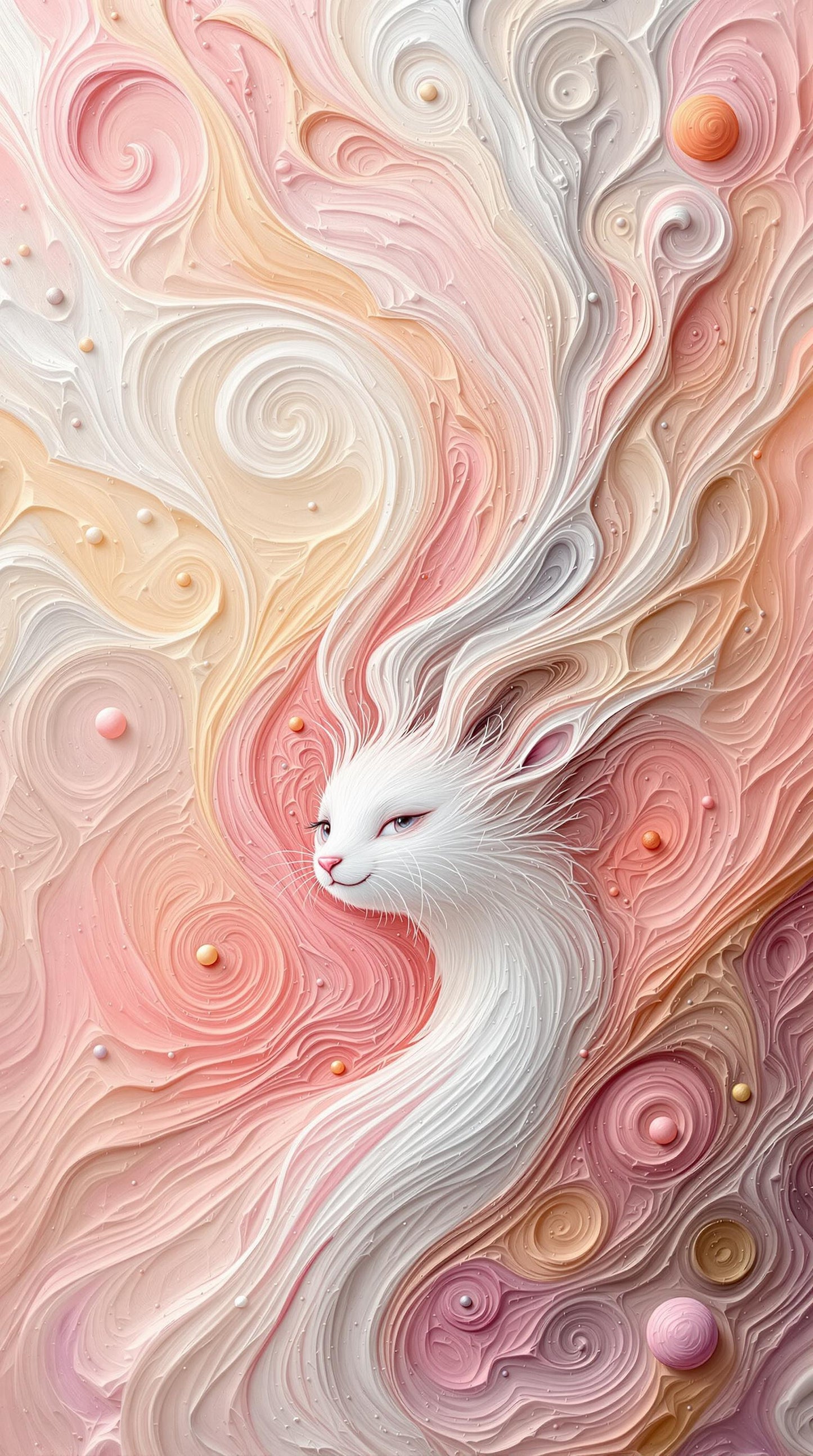 Peinture Colorée de Créature Mystique en Mouvement
